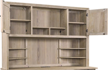 Load image into Gallery viewer, 8140 66&quot; Whitewash Hickory Credenza Hutch $839.95 (Credenza sold separately)