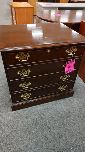 R5073 Mahogany 2 Drawer Used Lateral File $199.98 - 1 Only!