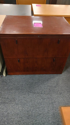 R6700 Mahogany 2 Drawer Used Lateral File $74.98 - 1 Only!