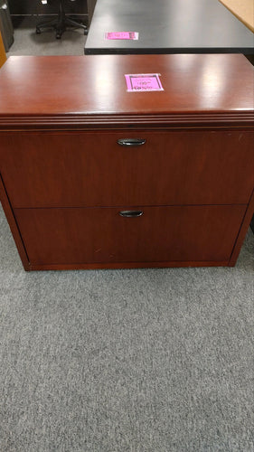 R7724 Cherry 2 Drawer Used Lateral File $99.98 - 1 Only!