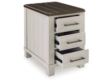 Load image into Gallery viewer, 8440 Cream/Espresso 3 Drawer Chairside Table $219.95