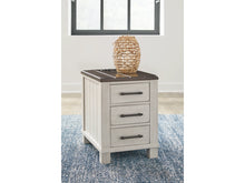 Load image into Gallery viewer, 8440 Cream/Espresso 3 Drawer Chairside Table $219.95