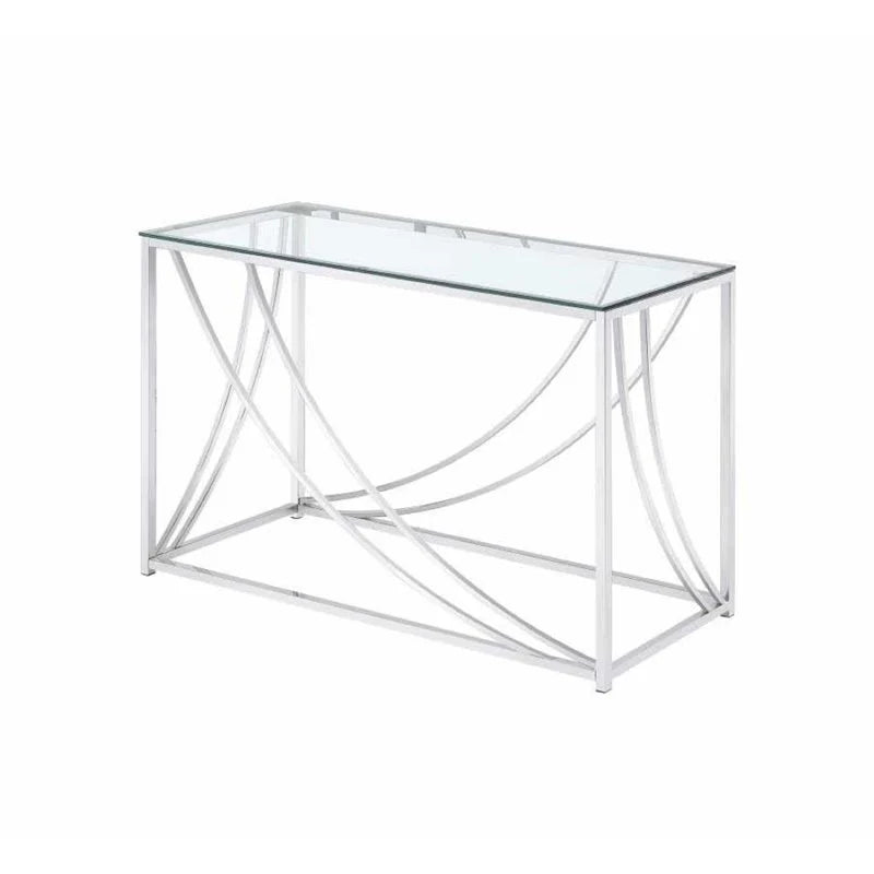 Chrome/Glass Console Table