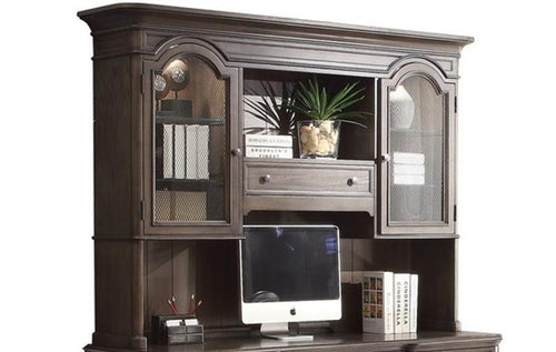 3907 Old World Oak Hutch $1,199.95 (Credenza Not Included)- LAST ONE!