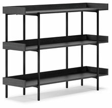 Load image into Gallery viewer, 7921 Black Grained 3-Shelf Bookcase $149.95