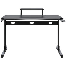 Load image into Gallery viewer, 7229 Black Gaming Desk w/Monitor Riser $199.95