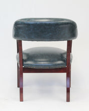 Load image into Gallery viewer, Blue Vinyl Mid Back Guest Chair- OUT OF STOCK