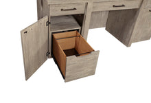 Load image into Gallery viewer, 7506 Gray Linen Credenza (Hutch sold separately) $1,799.95