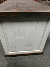 Load image into Gallery viewer, 7941 Rustic Two-Tone White Executive Desk $999.95