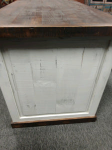 7941 Rustic Two-Tone White Executive Desk $999.95