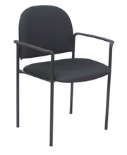 Load image into Gallery viewer, 3863 Black Fabric Guest Chair With Arms $89.95