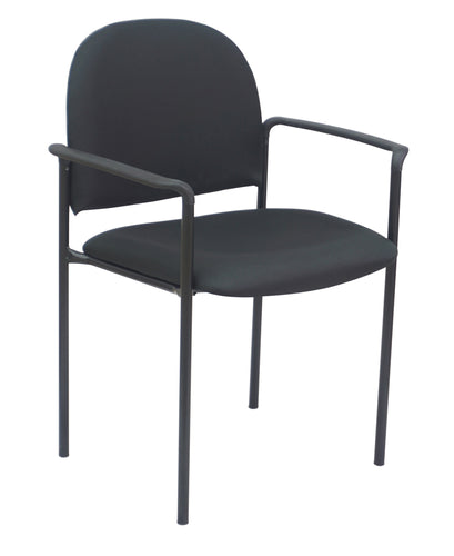 3863 Black Fabric Guest Chair With Arms $89.95