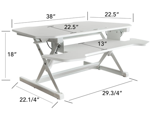 #5435 White Desk Top Riser $99.95 (Close Out!)
