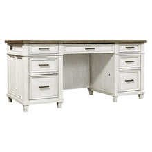 Load image into Gallery viewer, 6112 Aged Ivory Executive Desk $1,399.95