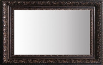 Embossed Framed Beveled Mirror