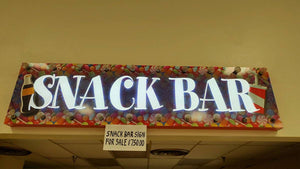R420 8'Wx 2'Hx 4"D "SNACK BAR" Used Light Sign - $350 - 1 Only!