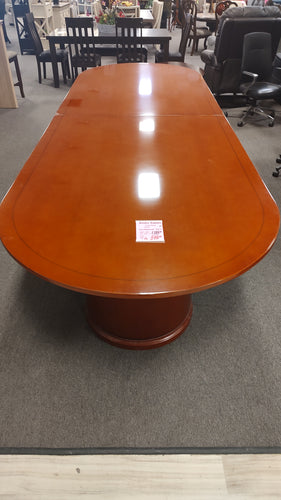 R990 12' Cherry Racetrack Conference Used Table $599.95 - 1 Only!