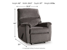 Load image into Gallery viewer, 8625 Nerviano Gray Recliner $299.95 - 1 Only!
