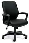 Load image into Gallery viewer, 4242 Black Leather Desk Chair $150.00 - CLEARANCE!!