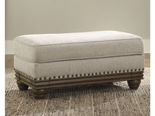 Load image into Gallery viewer, 8598 Harleson Wheat Upholstered Ottoman $249.95