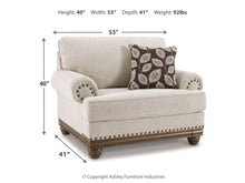 Load image into Gallery viewer, 8597 Harleson Wheat Upholstered Chair and a half $569.95