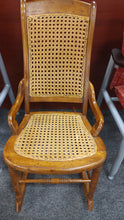 Load image into Gallery viewer, R3131 Antique Cane Back Child Wood Rocker $99.98 - 1 Only!