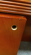 Load image into Gallery viewer, R515 36"x 72" Cherry U-Shape Bullet Used Desk/w/Hutch/1 File $449.98 - 1 Only