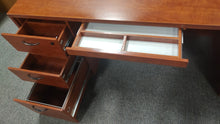 Load image into Gallery viewer, R4120 30"x 60" Cherry Lam Used Desk w/1 File/Pencil Drawer $249.98 - 1 Only