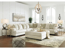 Load image into Gallery viewer, 6391 Ivory Upholstered Oversized Ottoman $399.95