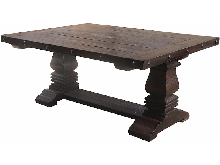 6929 Rustic Nail Head Dark Finish Coffee Table $429.95 - 1 Only!