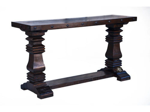 6928 Rustic Nail Head Console Table $599.95