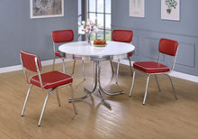 Load image into Gallery viewer, 8994 5Pc Retro Style Red/White Dinette $499.95