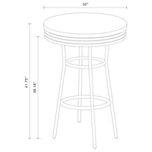 Load image into Gallery viewer, 8995 3Pc Black/Chrome Retro Style Pub Table $249.95