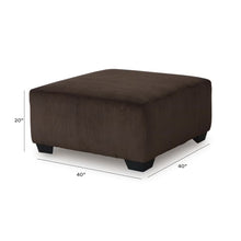 Load image into Gallery viewer, Kimlee Brown Landsing Oversized Ottoman $249.95