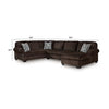 Kimlee Landsing Brown 3Pc Sectional $1,279.95