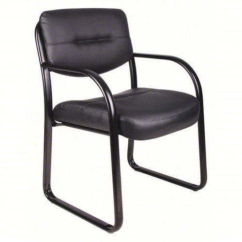 8742 Black LeatherPlus Sled Base Guest Chair $129.95