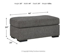 Load image into Gallery viewer, 8963 Gardner Pewter Ottoman $199.95 - 1 Only