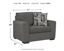 Load image into Gallery viewer, 8962 Gardiner Pewter Chair &amp; 1/2 $449.95
