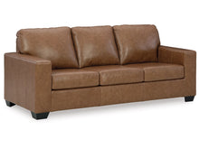 Load image into Gallery viewer, 8348 2pc Bolsena Caramel Leather Upholstered Sofa &amp; Love Seat $1299.95