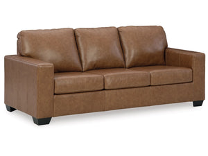 8348 2pc Bolsena Caramel Leather Upholstered Sofa & Love Seat $1299.95