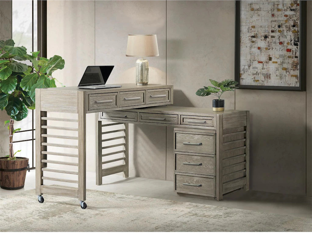 #8134 Casual Taupe Swivel Desk $1,199.95
