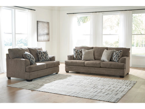 8463-8464 2PC Stone Mead Nutmeg Upholstered Sofa & Loveseat $899.95