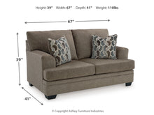 Load image into Gallery viewer, 8464 Stonemeade Nutmeg Upholstered Loveseat $499.95