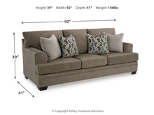 Load image into Gallery viewer, 8463 Stonemeade Nutmeg Upholstered Sofa $549.95