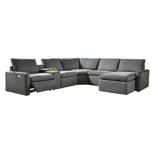 6 Pc Hartsdale Granite Upholstered Power Reclining Sectional $1,899.95 - 1 Only!