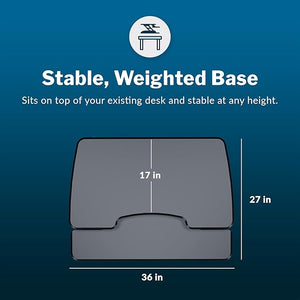R49900 VariDesk 36" Rectangle Black Used Desk Top Riser $75.00