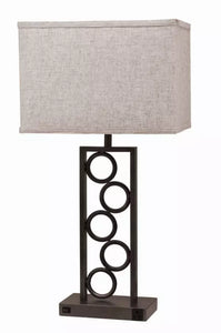 #6234T Metal Rings Lamp $139.95