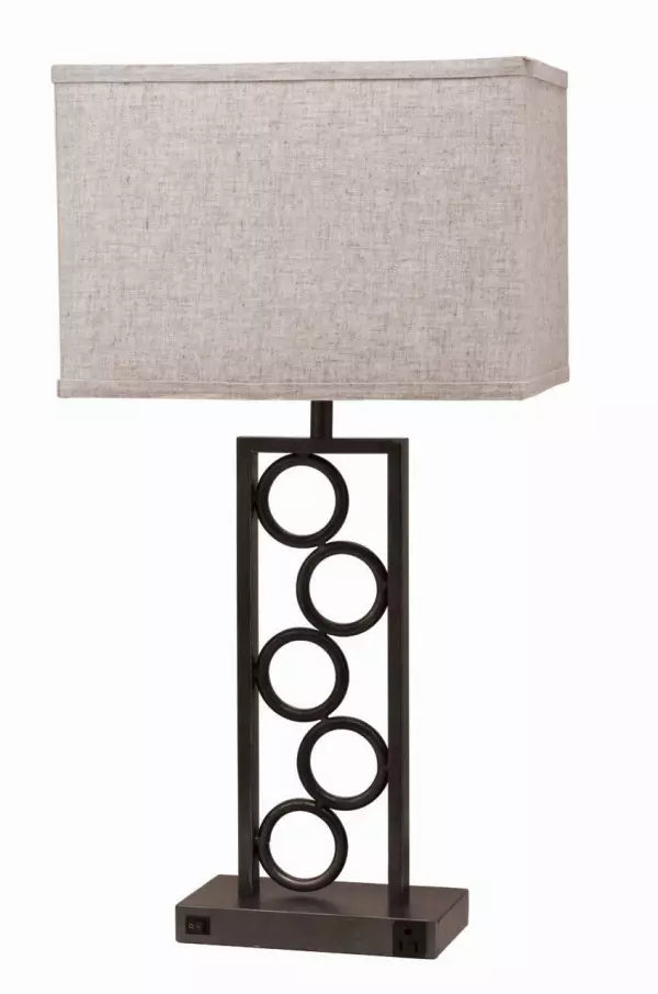 #6234T Metal Rings Lamp $139.95
