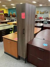 Load image into Gallery viewer, R8809 12”x 24”x 72” Gray Laminate Wardrobe Used Cabinet $74.98 - 1 Only!