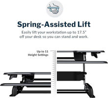 Load image into Gallery viewer, R49900 VariDesk 36&quot; Rectangle Black Used Desk Top Riser $75.00